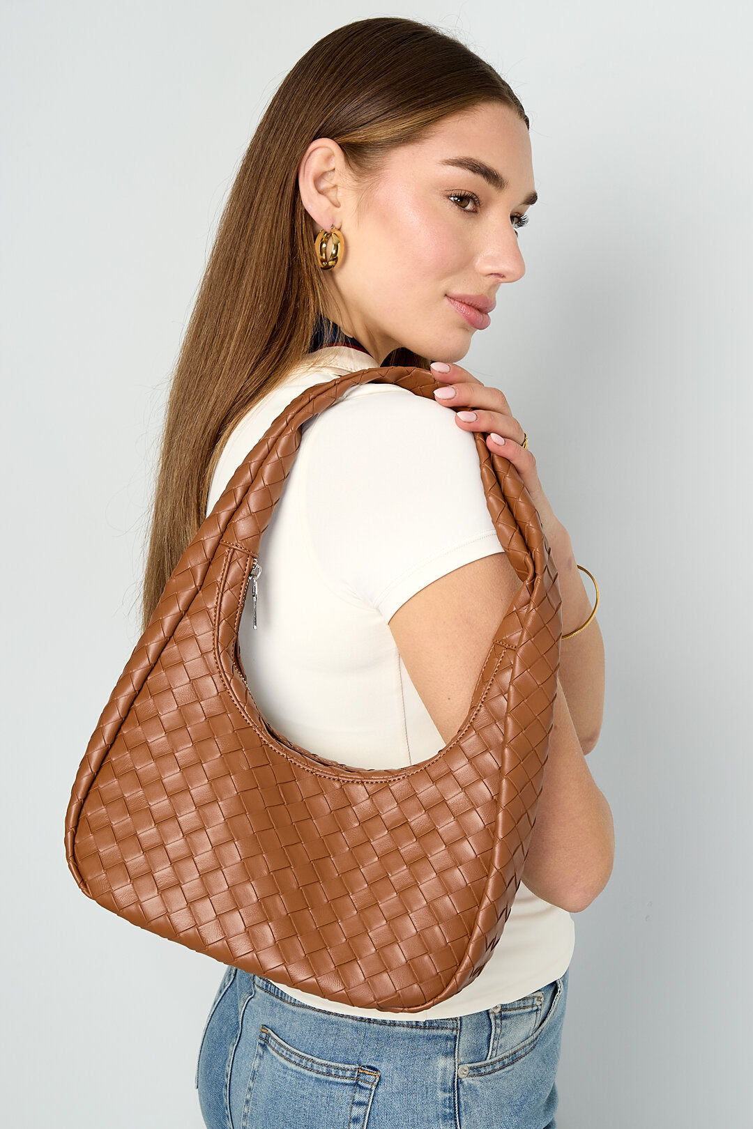 Shoulder Bags Solid Color Casual PU Daily Accessories
