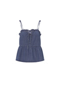 Woven Denim Women's Casual Top Spring/Summer Solid Color