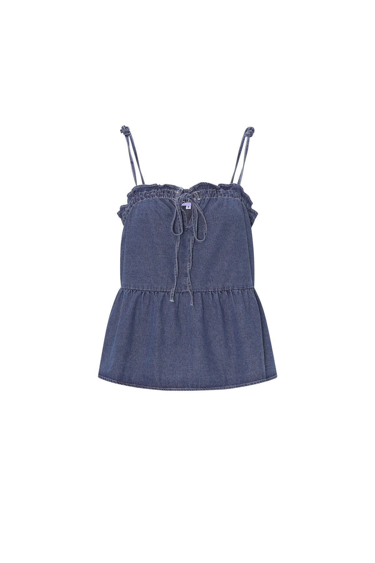 Woven Denim Women's Casual Top Spring/Summer Solid Color