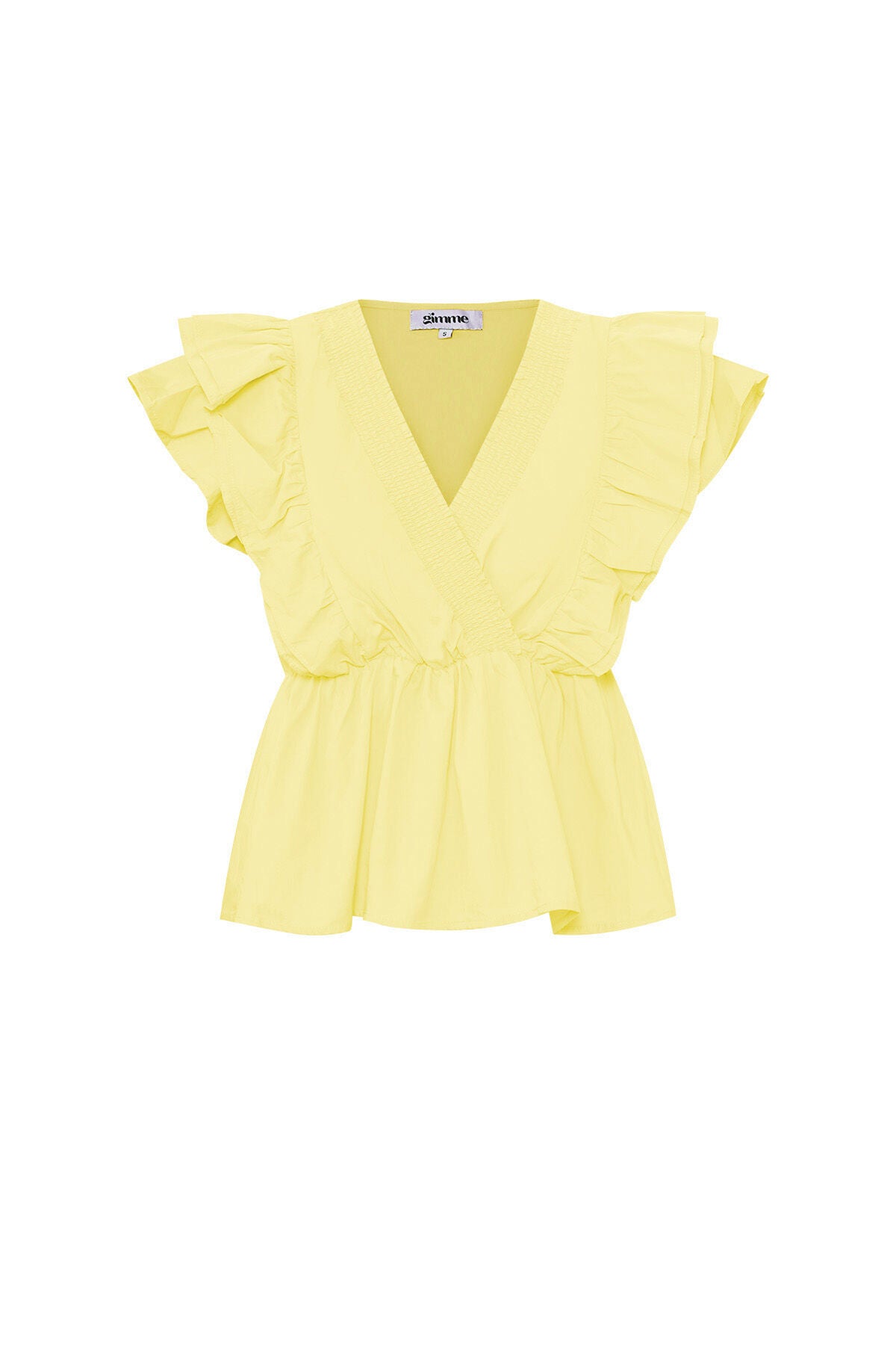 Woven Sleeveless Top Elegant Ruffle Edge Solid Color Spring/Summer