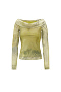 Woven Polyester Women's Long Sleeve Top Elegant Solid Color Spring/Summer