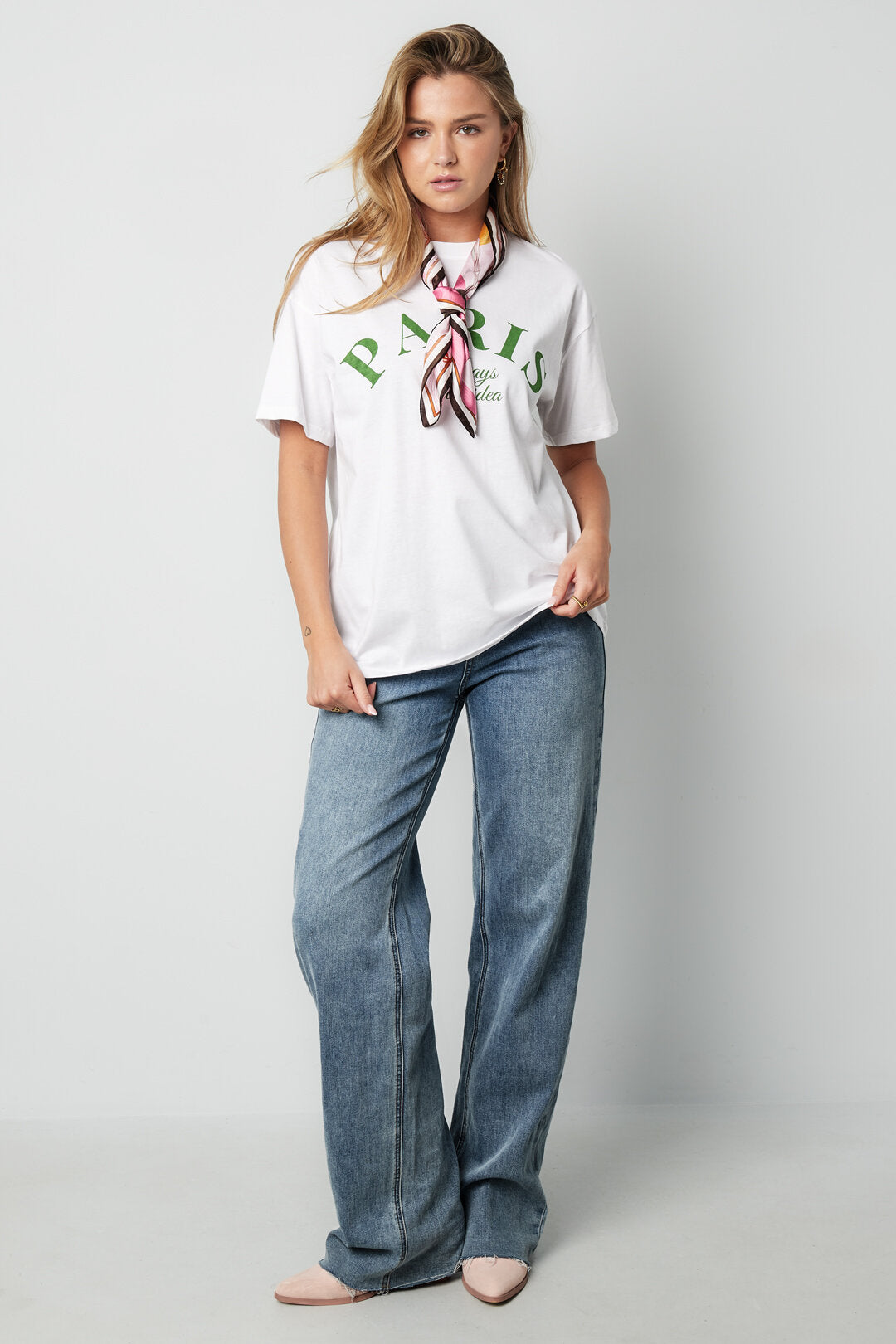 Cotton Women's T-shirt Casual Letters