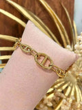 Bracelet à maillons doré en acier inoxydable