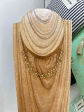 Collier fleurs doré en acier inoxydable